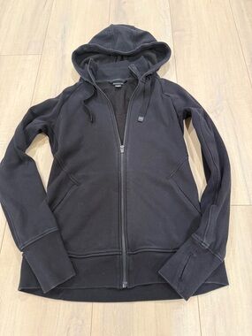 Athleta Black Triumph Zip-Up Hoodie